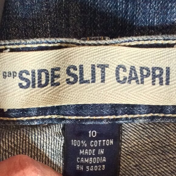 Gap Slide Slit Capri Pants Size 10 - Picture 7 of 7